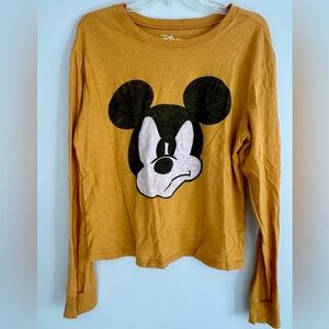 Grumpy Mickey Mouse long sleeve t shirt L